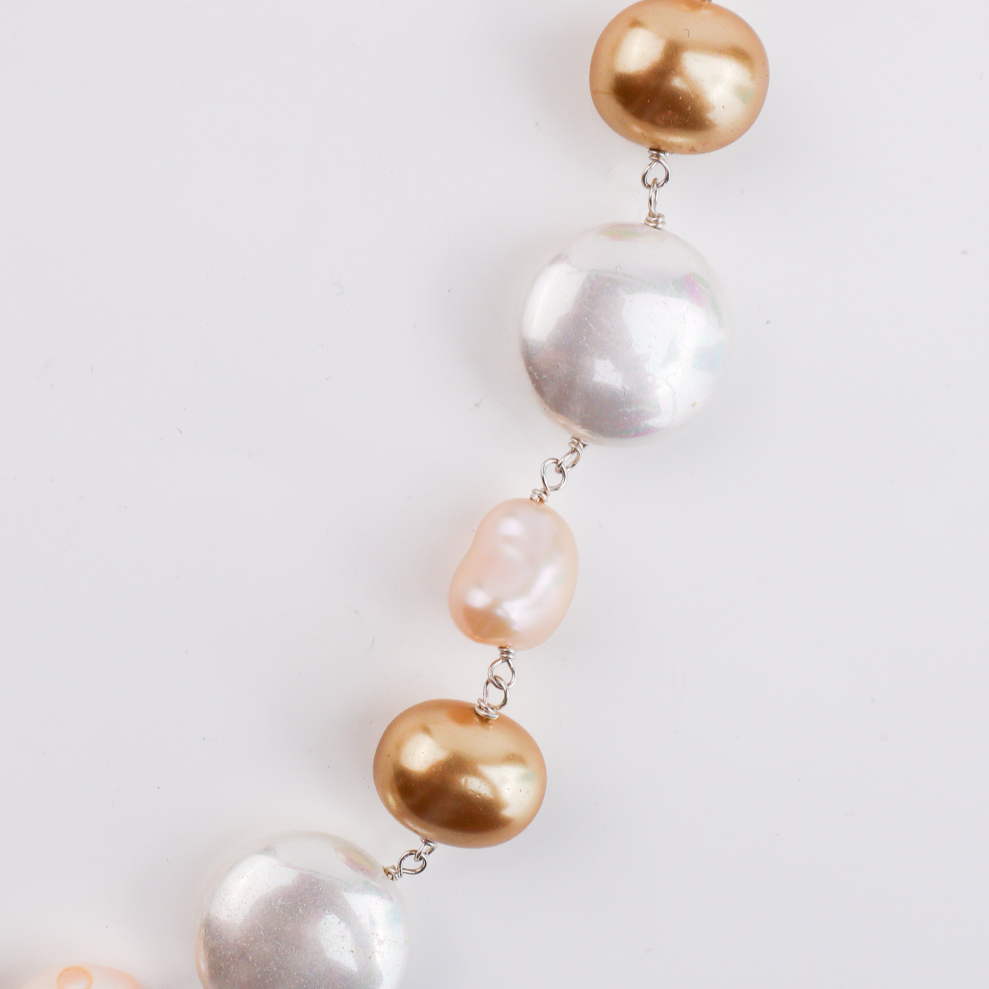 Pearl Silver Ganthan Necklace