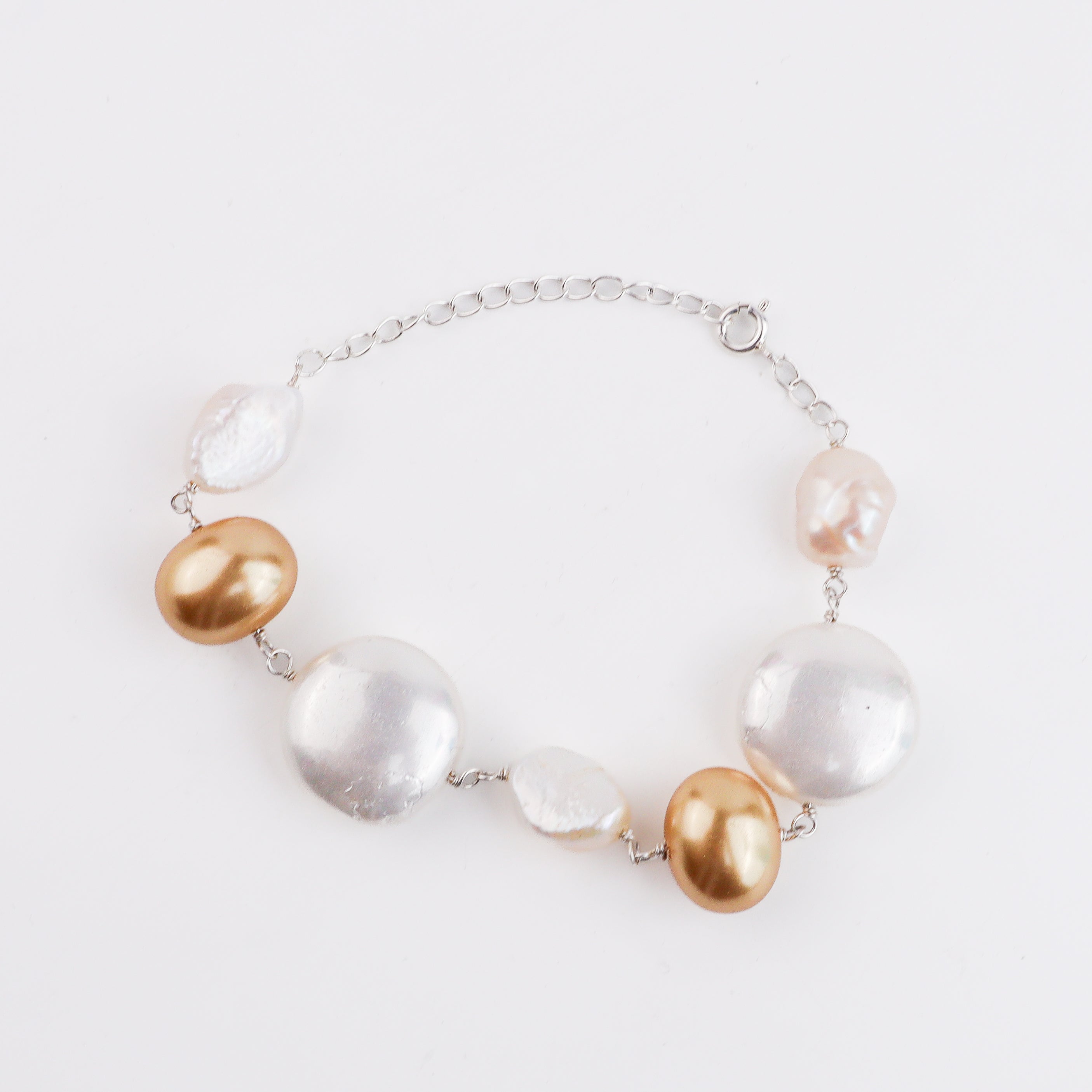 Pearl Silver Ganthan Bracelet
