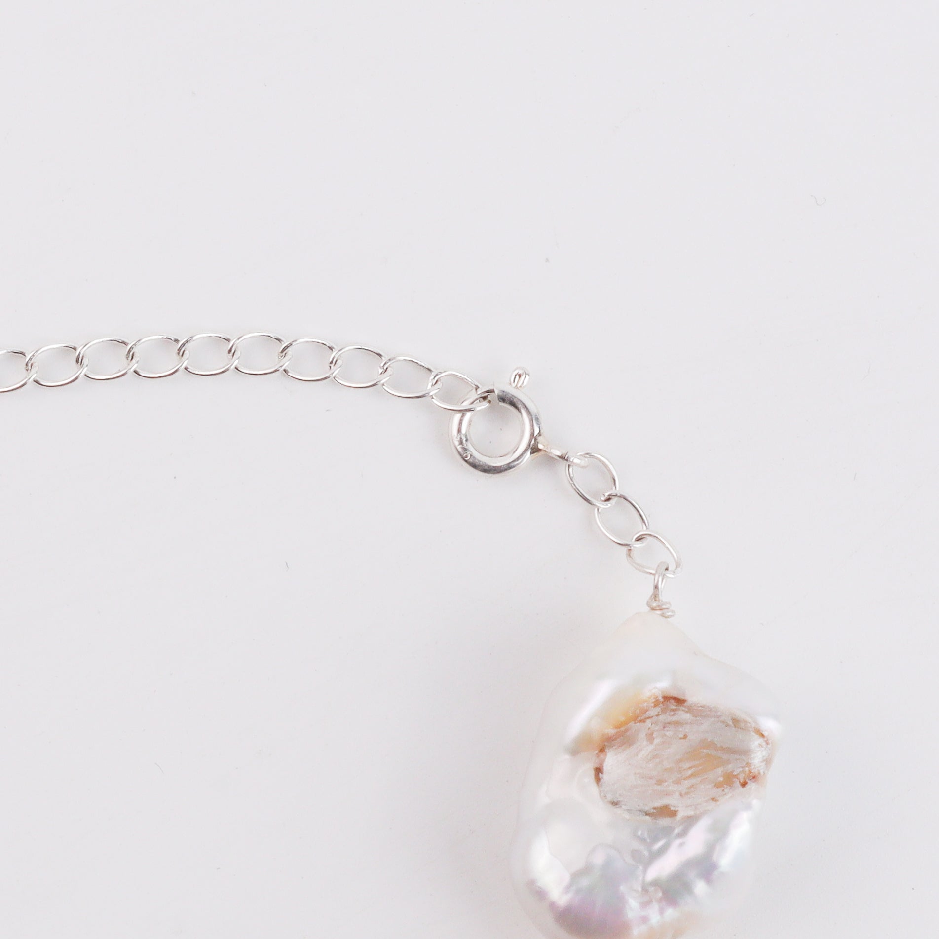 Pearl Silver Ganthan Necklace