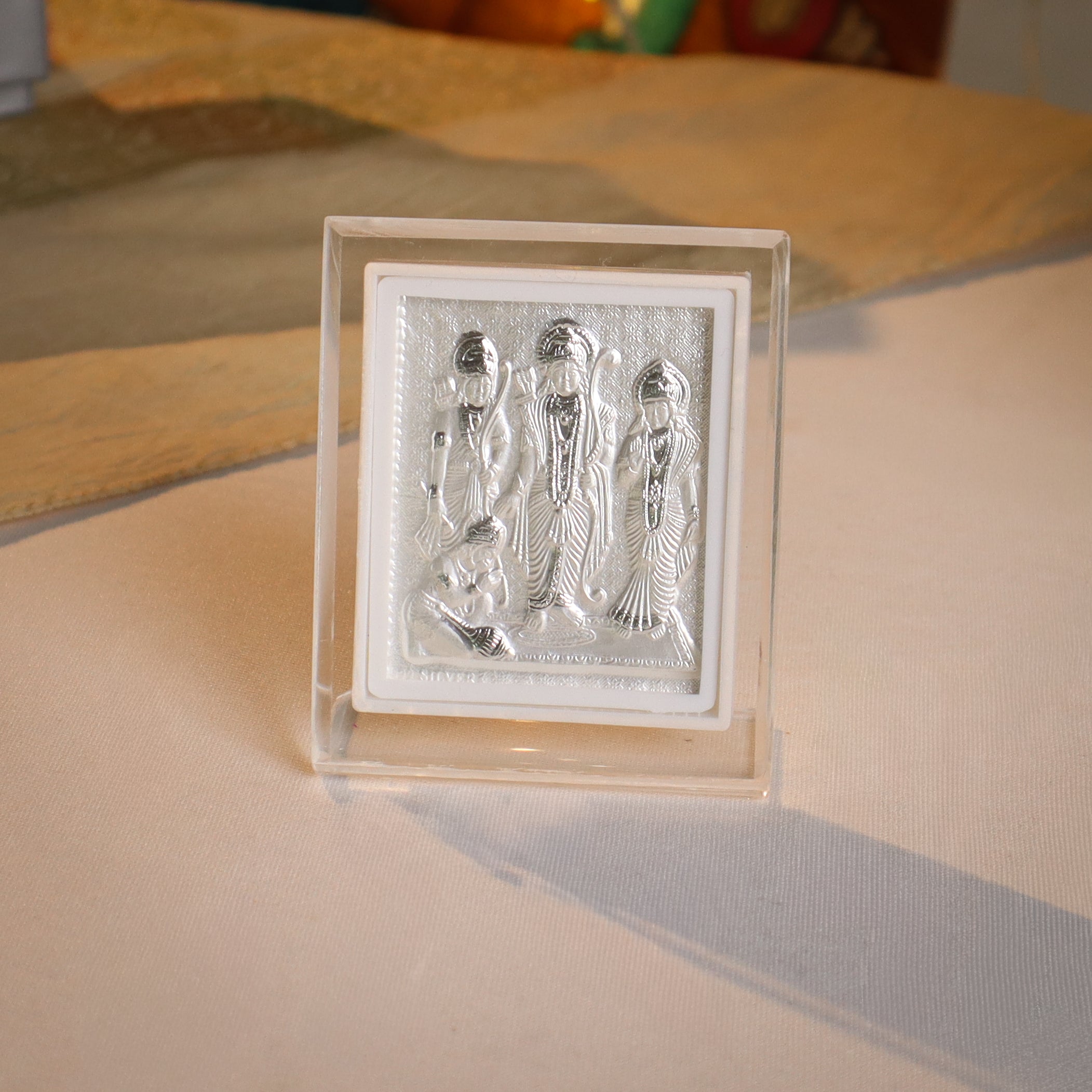 Silver Shree Ram Darbar Frame (Small)
