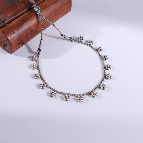 Kudi Chain Choker: 15 Motif | 92.5 Sterling Silver