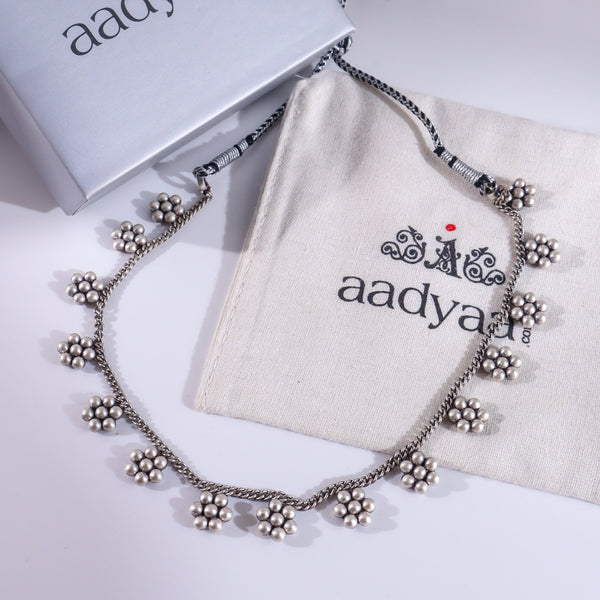 Kudi Chain Choker: 15 Motif | 92.5 Sterling Silver