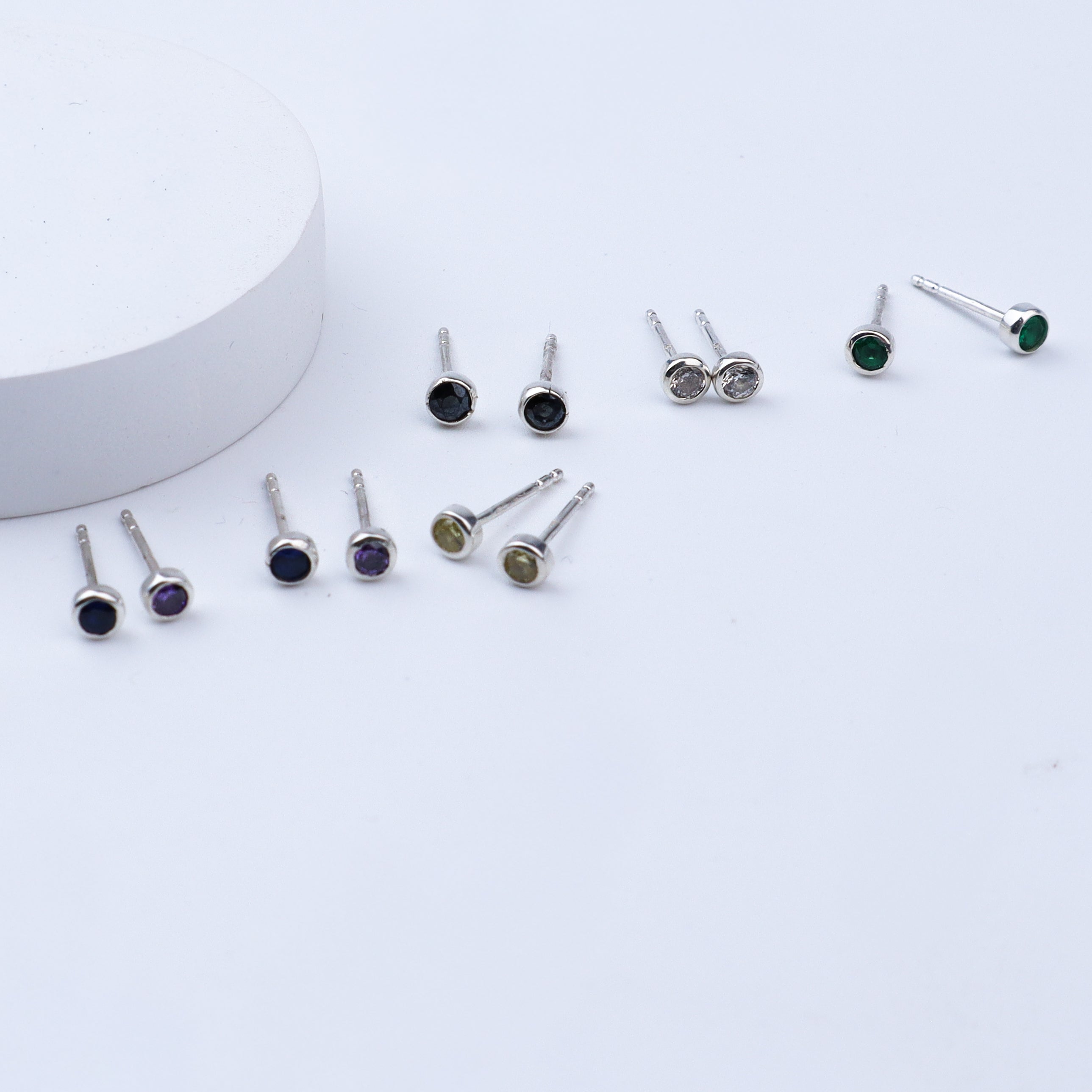 Rainbow Studs Pack : Small | CZ | 92.5 Silver