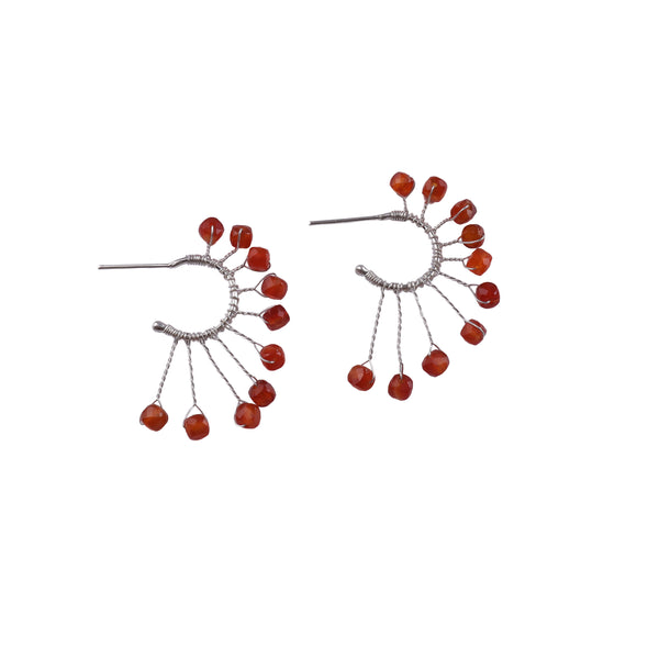 Carnelian Hoops (Project Handmade)