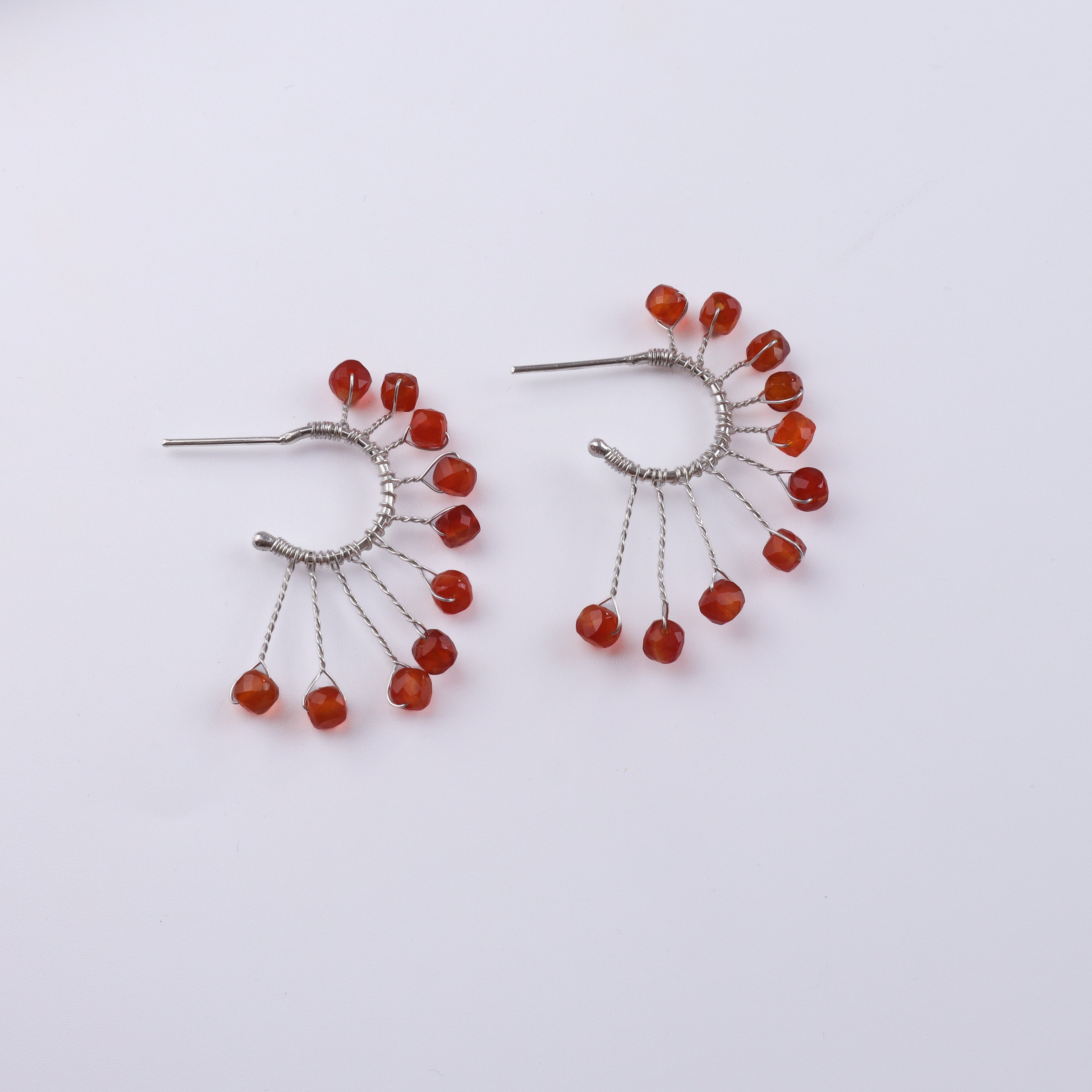 Carnelian Hoops (Project Handmade)