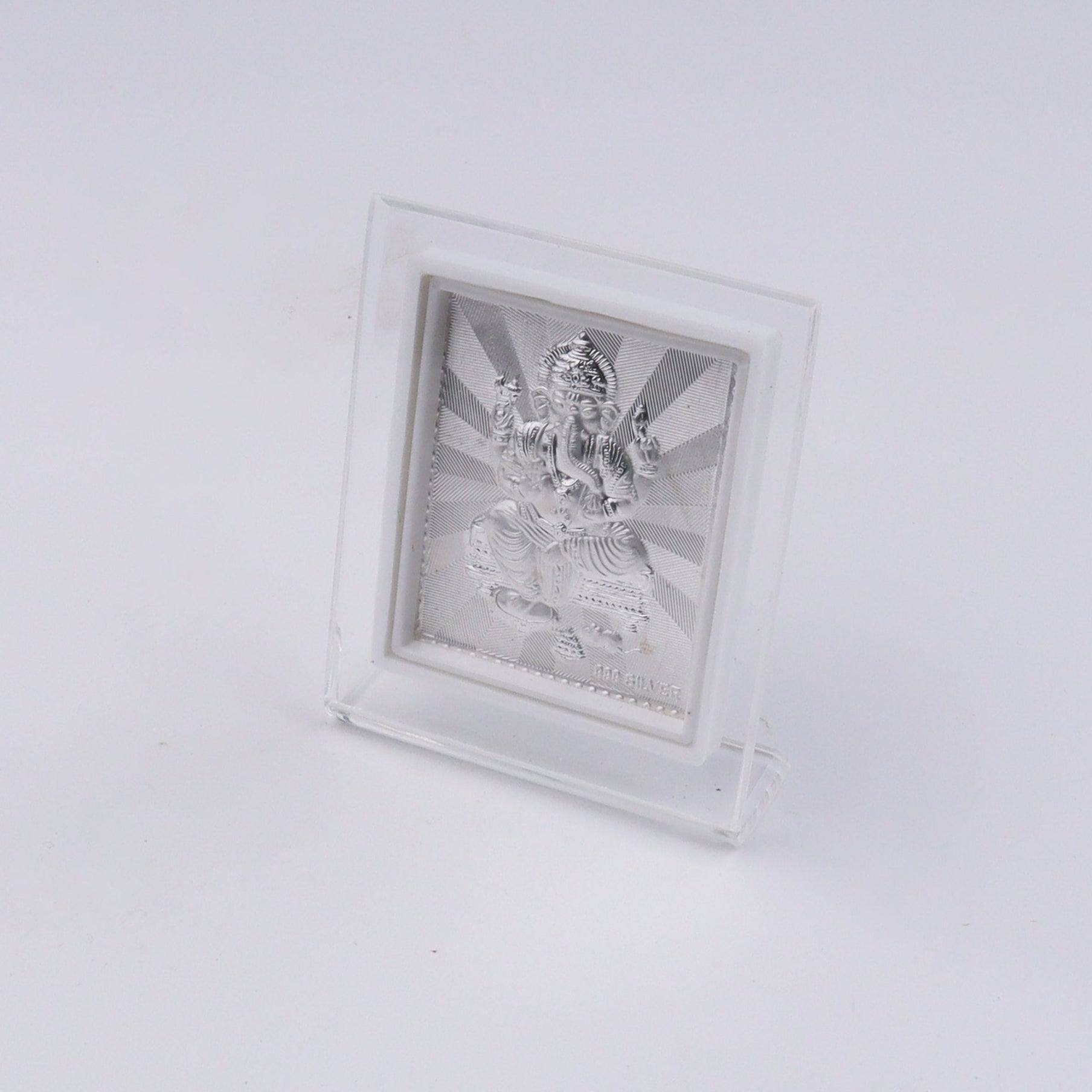 Silver Ganapati Frame (Small)