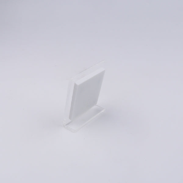 White display stand for silver Ganapati frame