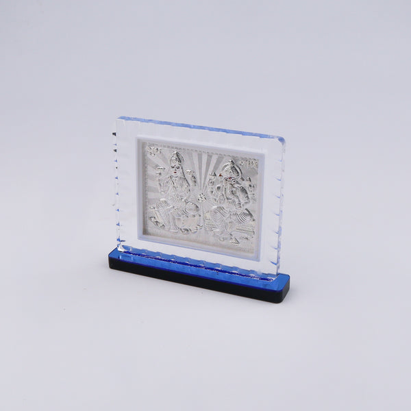 Crystal Lakshmi Ganpati photo frame - auspicious gift