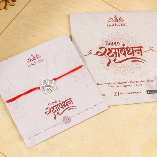 Handmade Silver Rakhi: Sadafuli