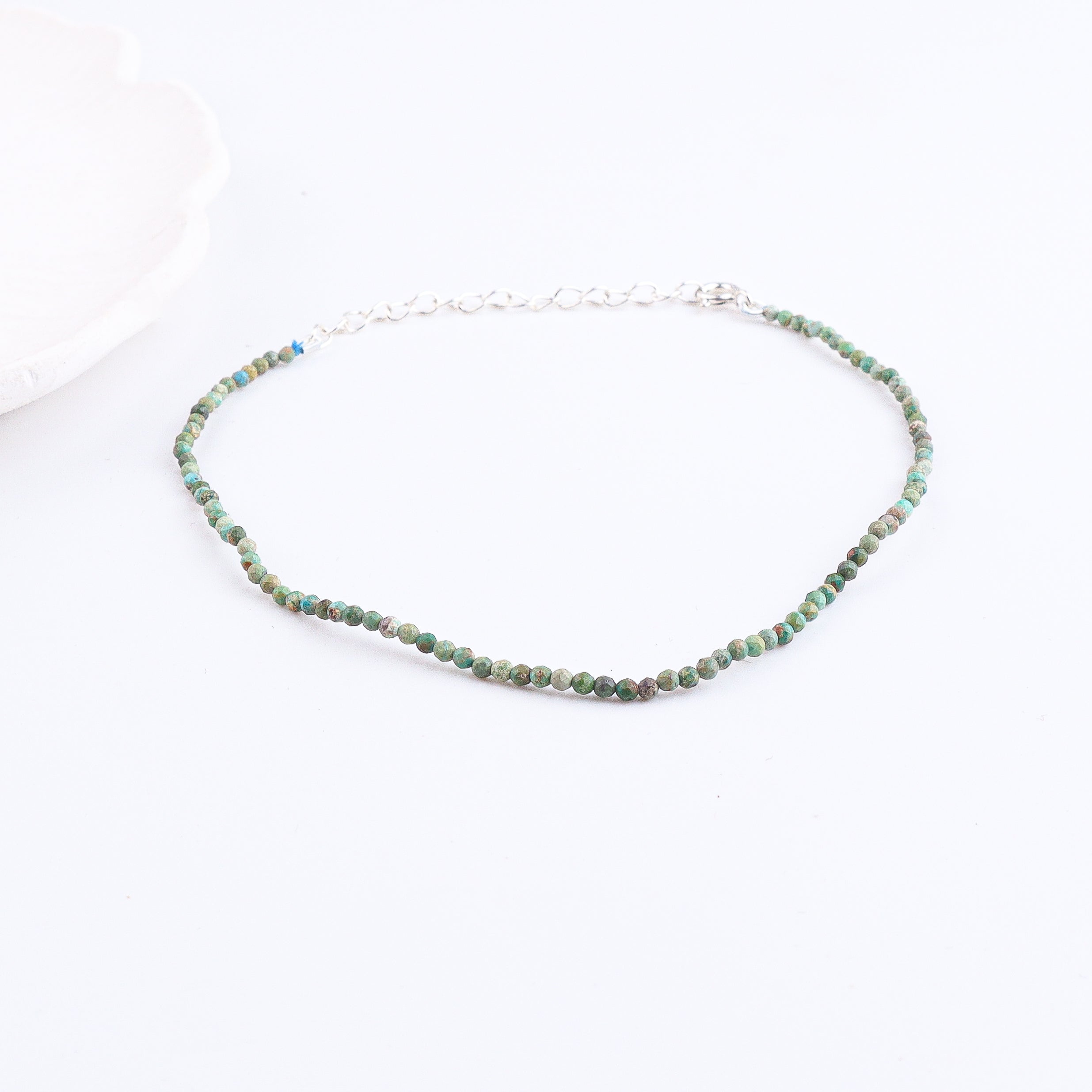 Micro Firoza Anklet | 92.5 Sterling Silver
