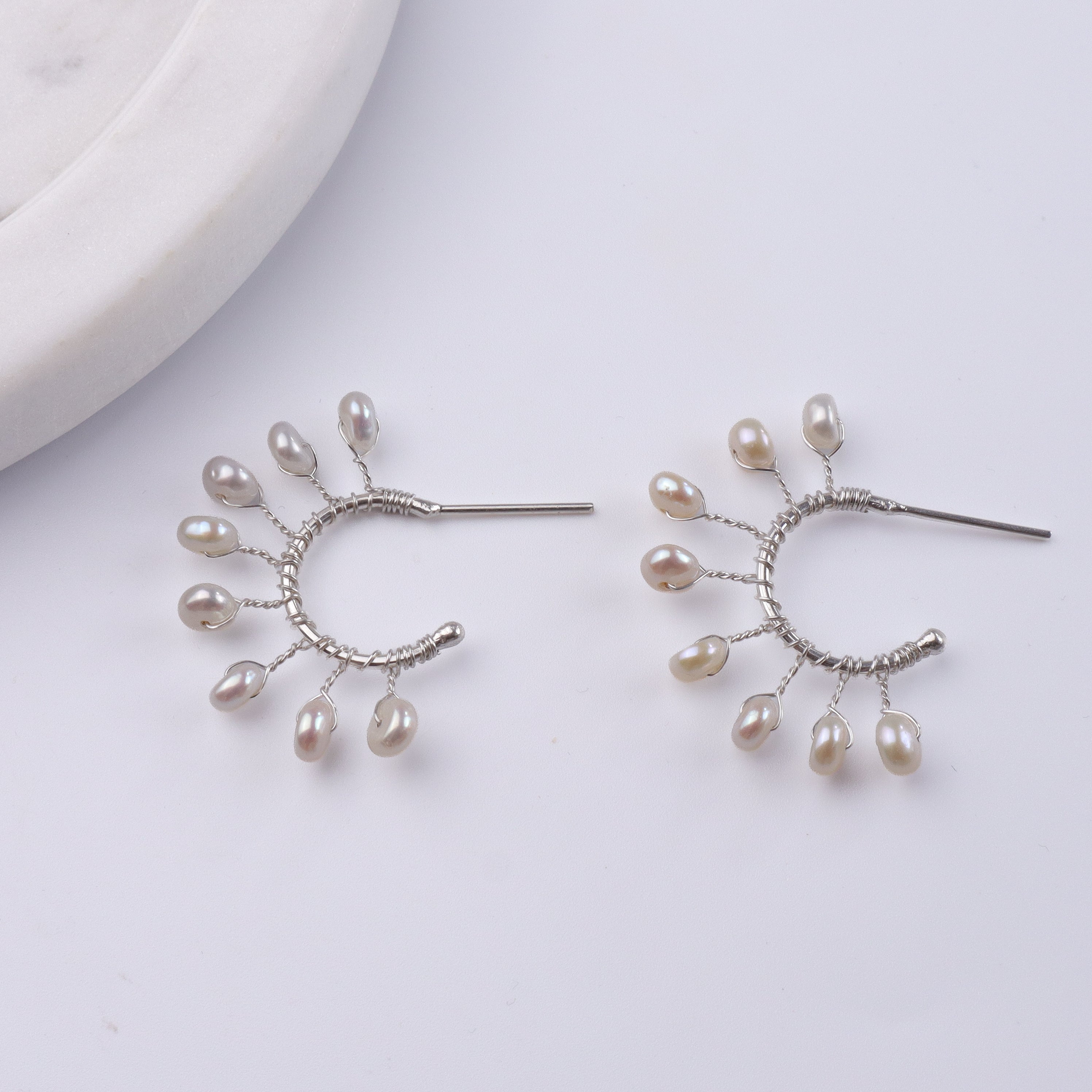 Freshwater Pearl Hoops (Project Handmade)