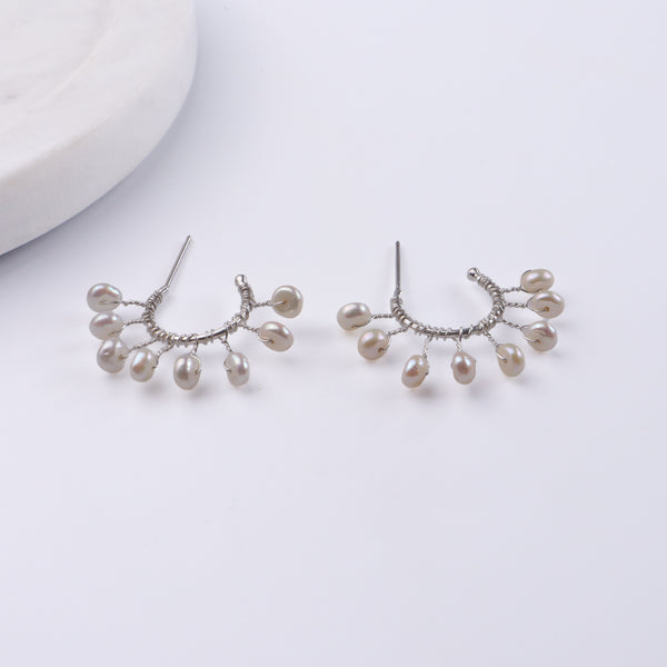 Freshwater Pearl Hoops (Project Handmade)