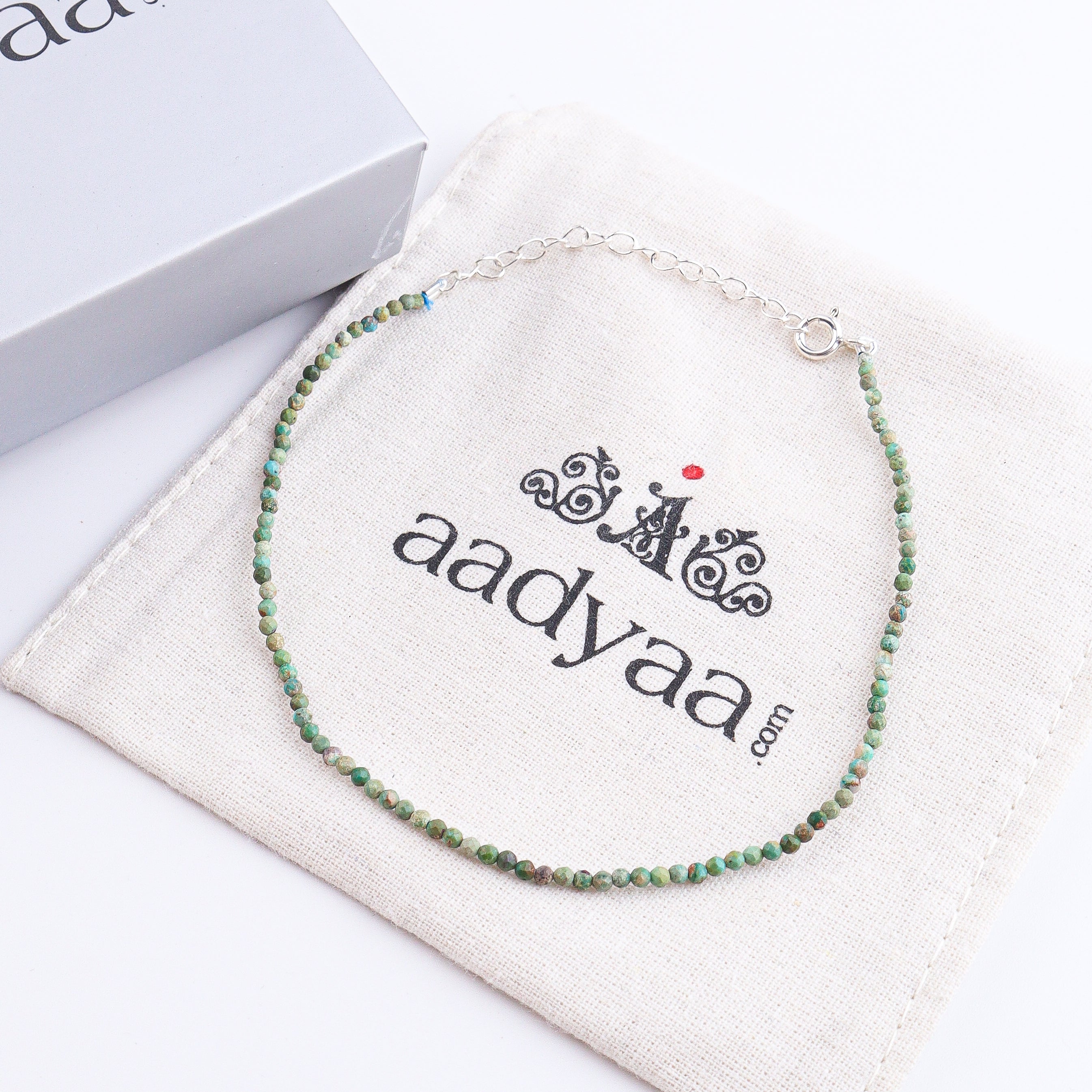 Micro Firoza Anklet | 92.5 Sterling Silver