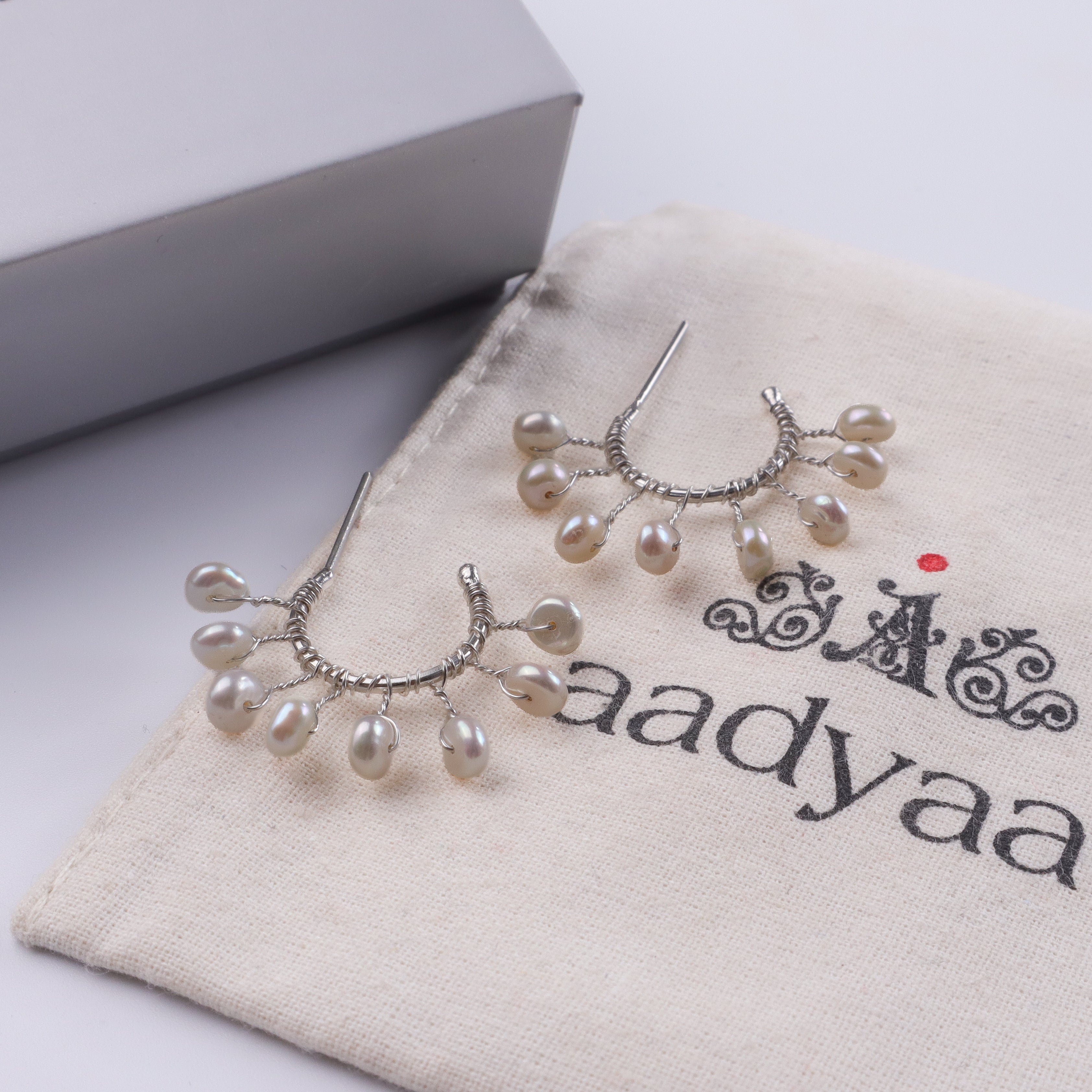 Freshwater Pearl Hoops (Project Handmade)
