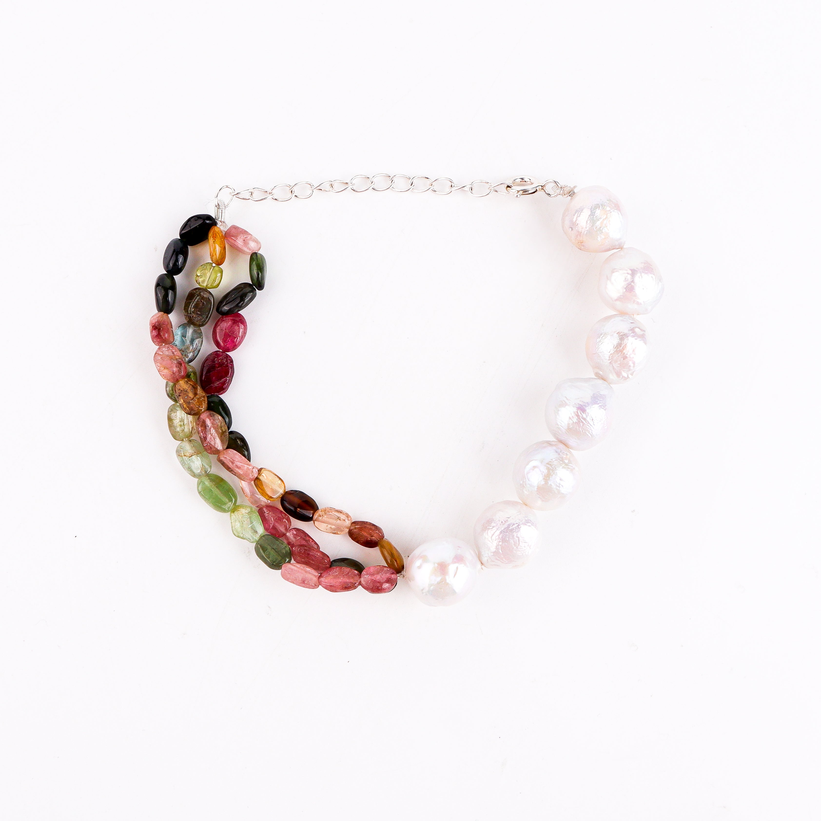 Tourmailne & Pearl Bracelet