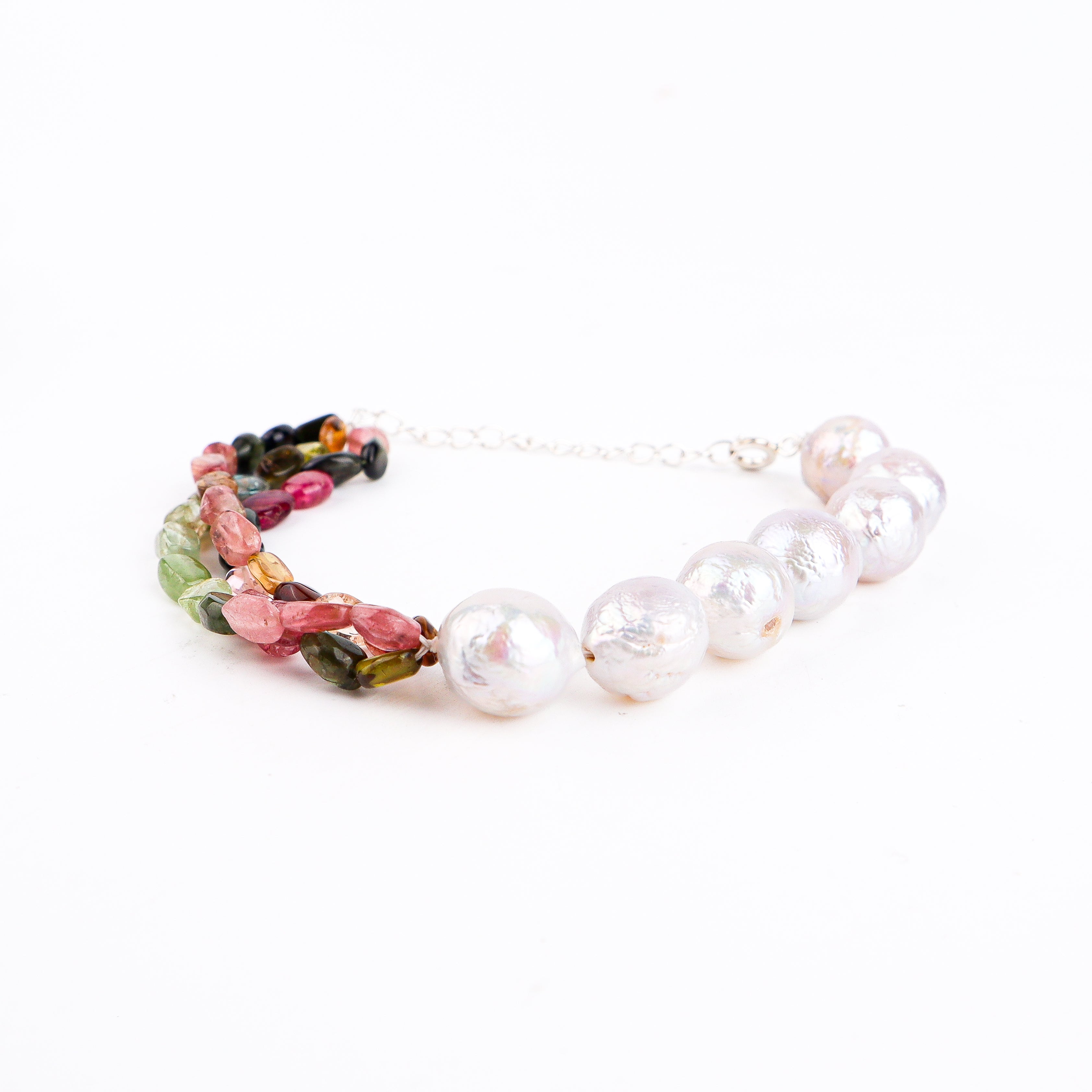 Tourmailne & Pearl Bracelet