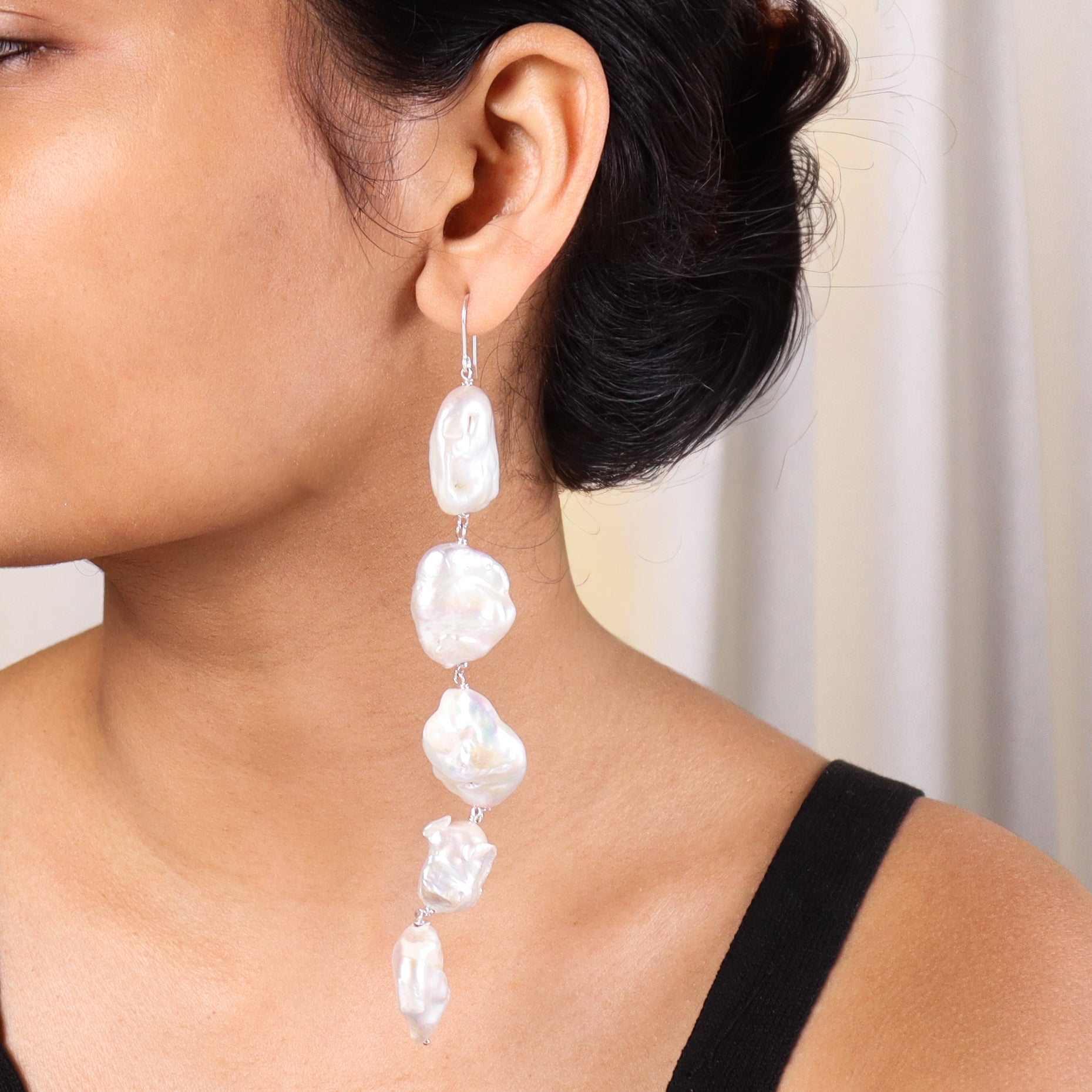 Luxe Earring - Baroque Pearls