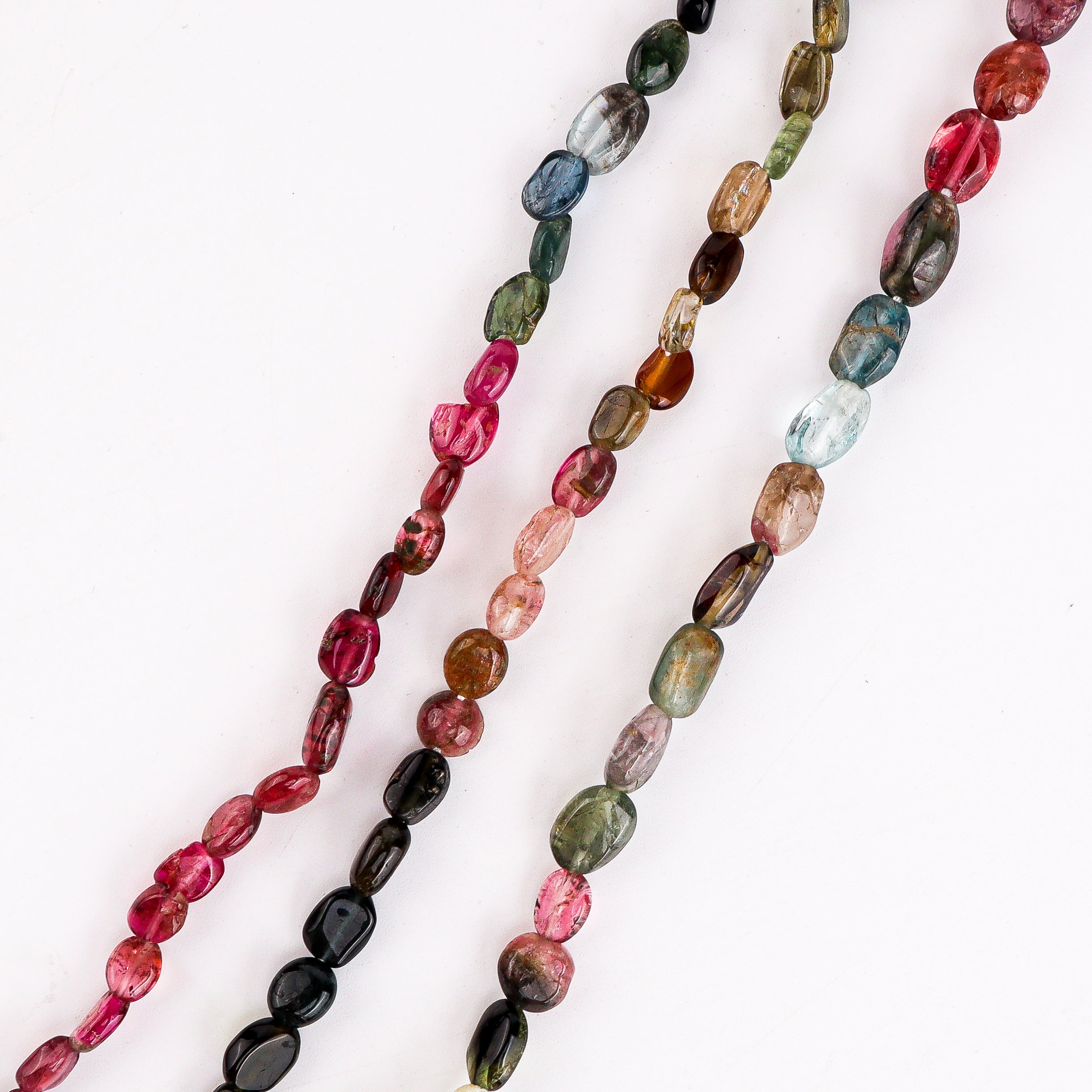 Layered Tourmaline Coin Pearl Necklace