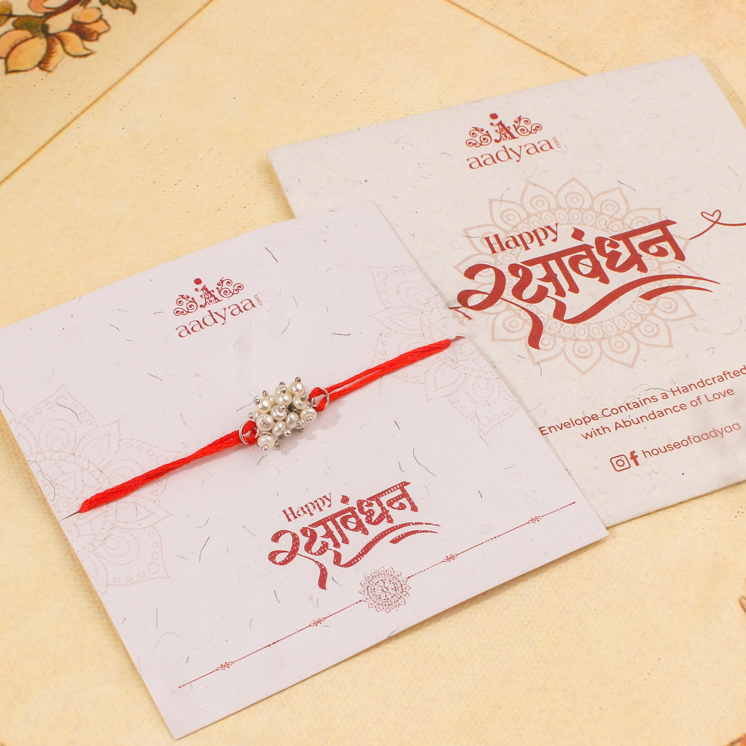 Pearl Bunch Rakhi (Project Handmade)