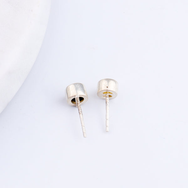 Yellow CZ Stone Studs
