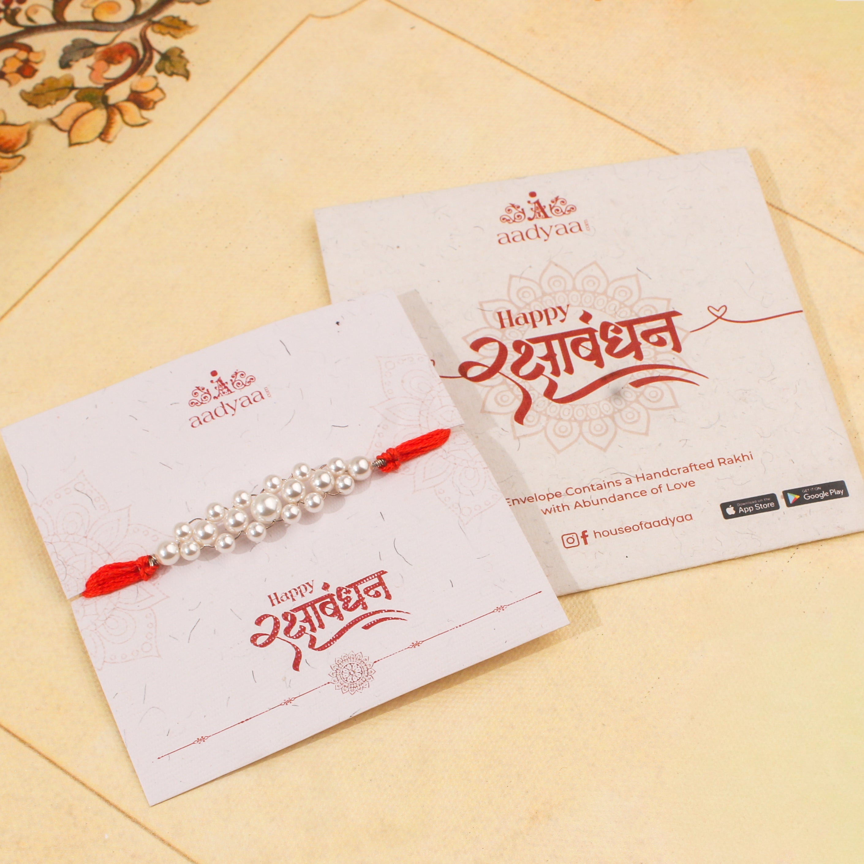Handmade Pearl Rakhi