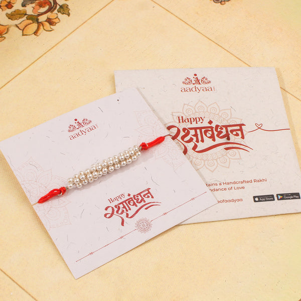 Handmade Pearl Rakhi