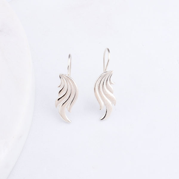 Silver Wing Earcuffs