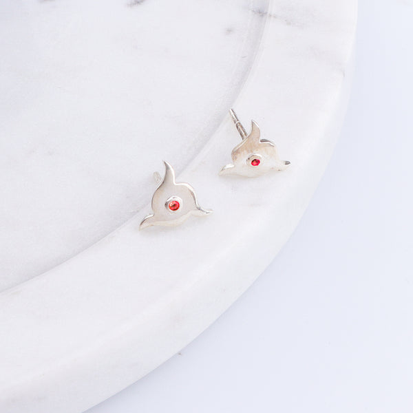Silver Nakshatra Studs