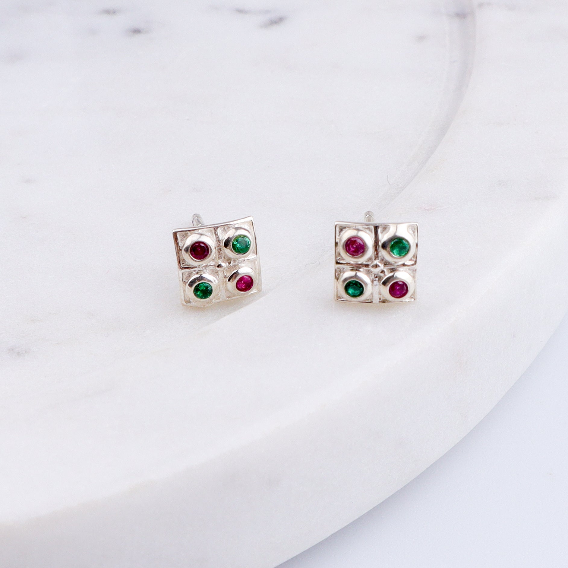 Silver Nakshatra Studs