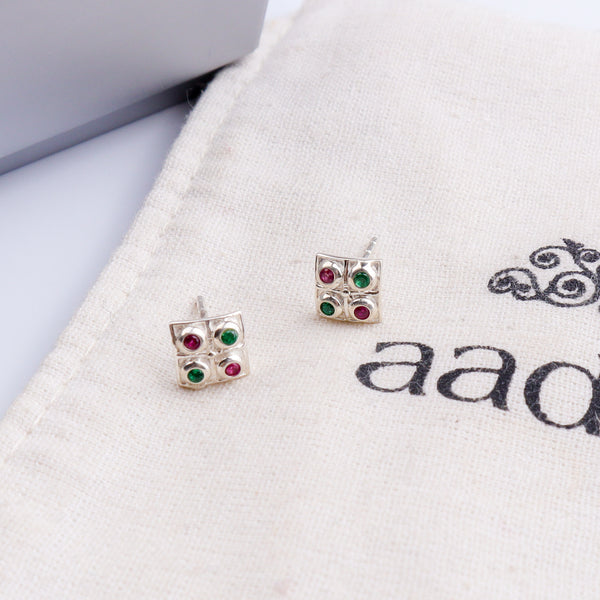 Silver Nakshatra Studs