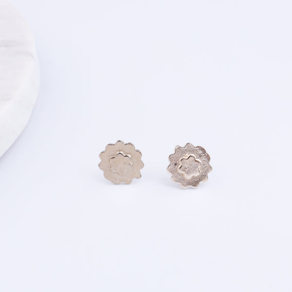 Silver Saaj Motif Earring: ताईत (Taait)