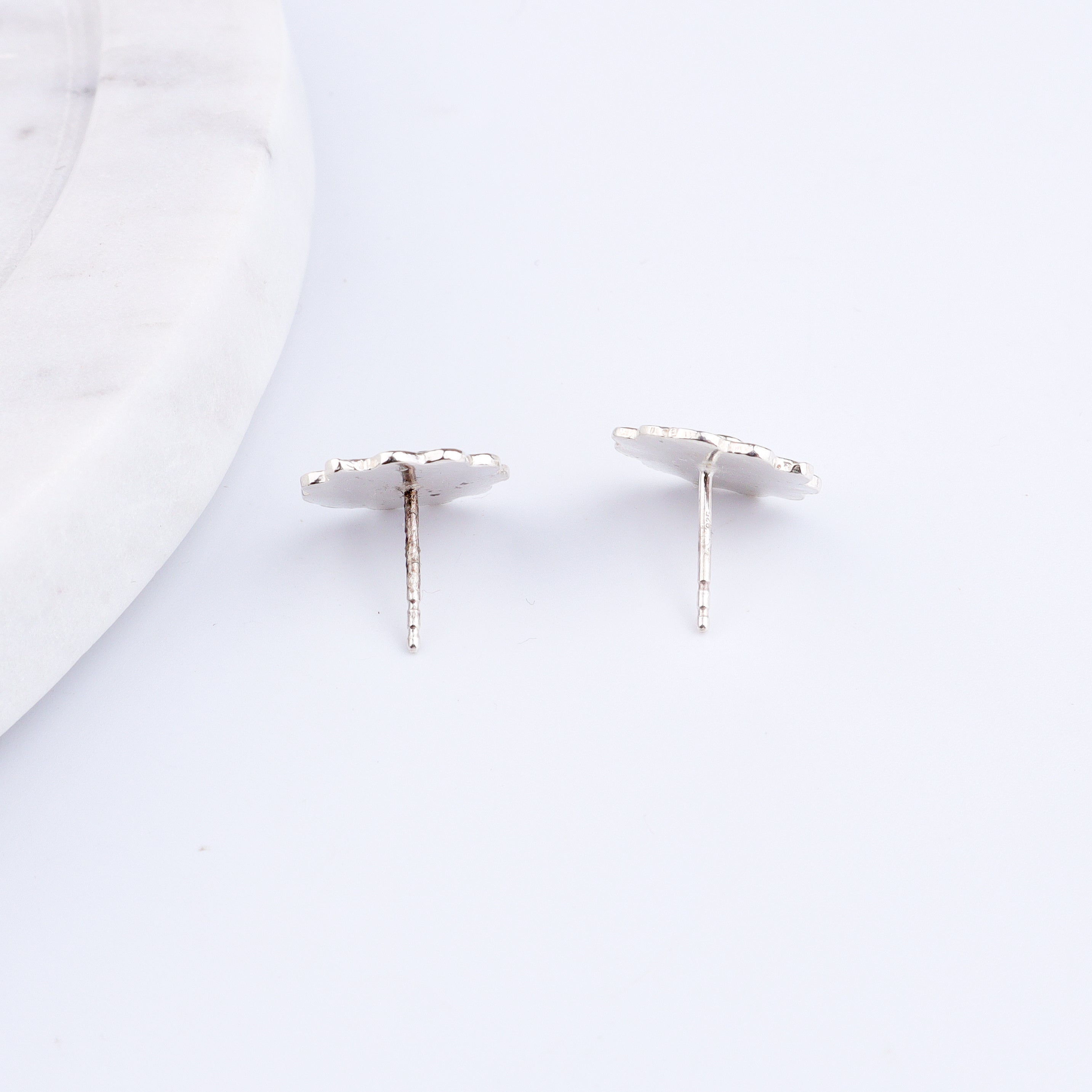 Silver Saaj Motif Earring: ताईत (Taait)