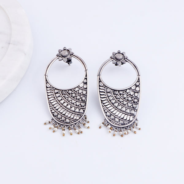 Chandbali ( Aalya ) | 92.5 silver | Size : Large