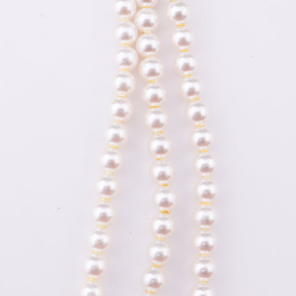 Silver CZ Kudi Tanmani Set with Pearls (3 Leaf)