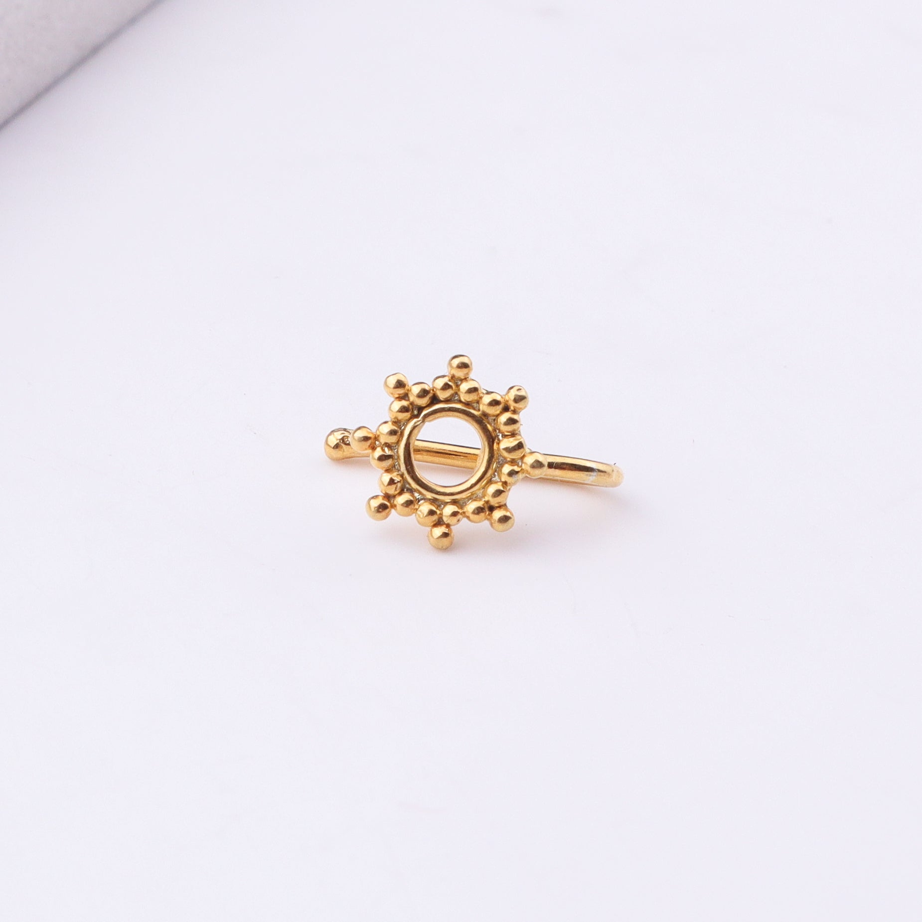 Kiara Nose pin (Clip-On) | 22K Gold Plated