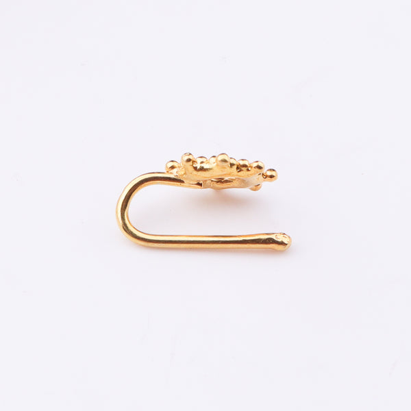 Gold Plated Silver Nose Pin Clip-On