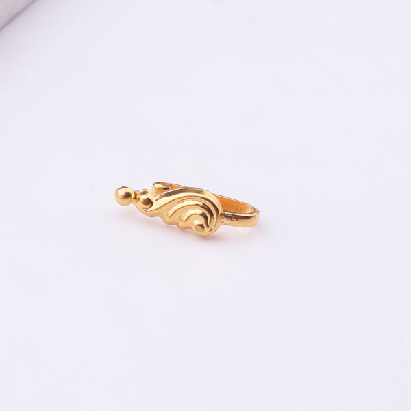 Gold shell nose pin clip-on jewelry