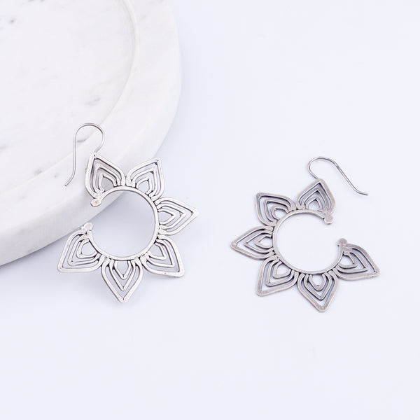 Kumudini ( Lily ) Hammered Earring