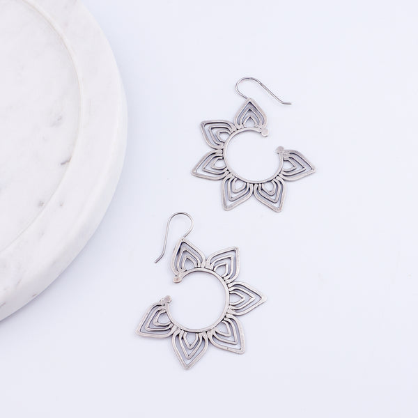 Kumudini ( Lily ) Hammered Earring