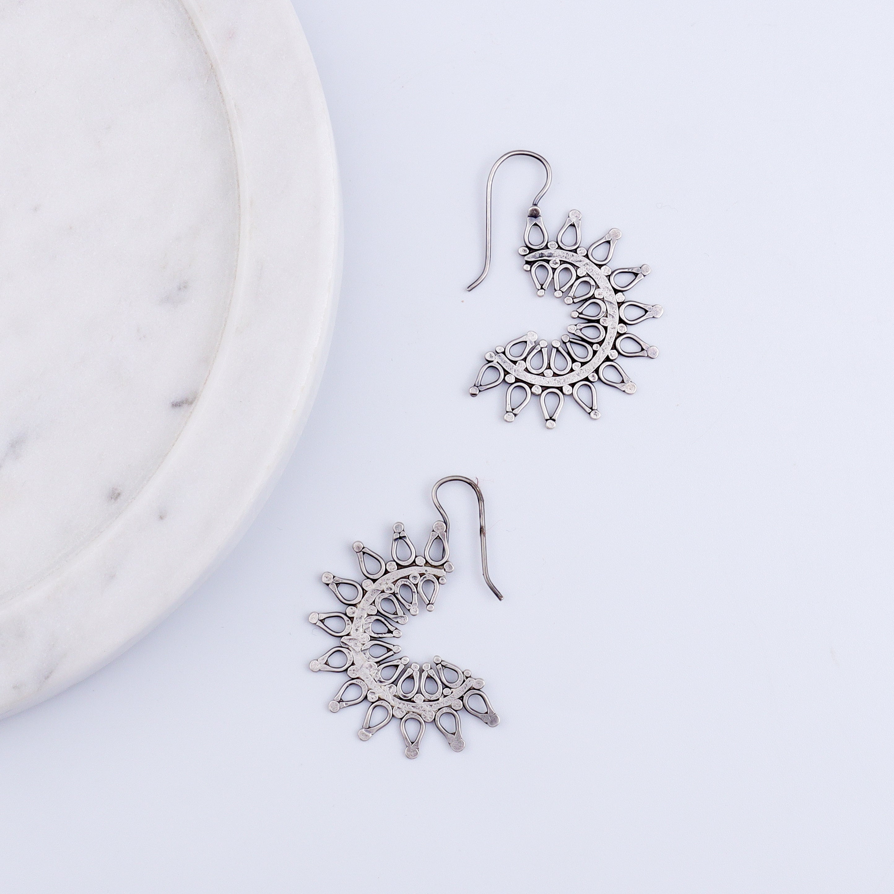 Ranphool (Wildflower) Hammered Earring - Small