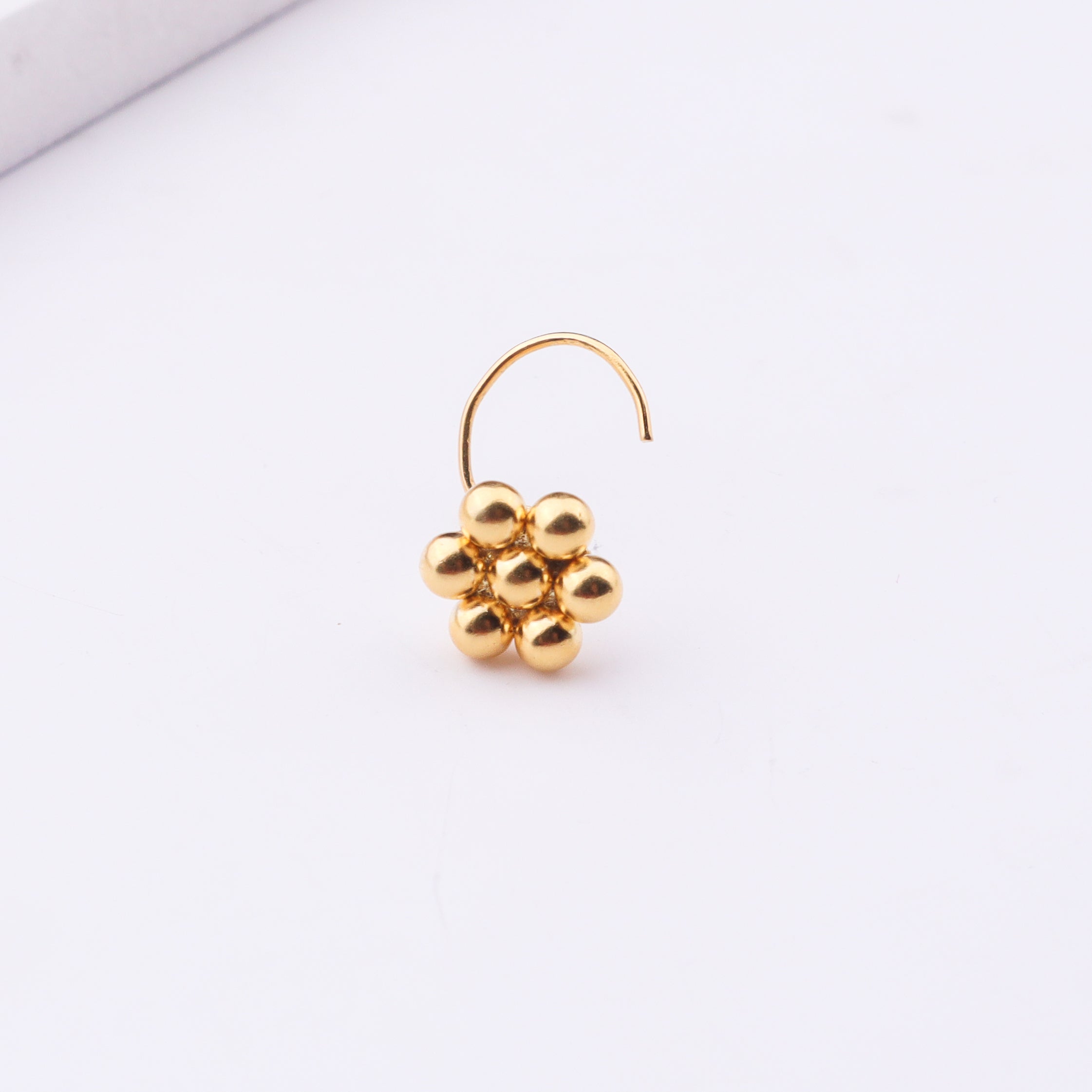 Itihaas Kudi Nose pin Big (Pierced) | 22K Gold Plated