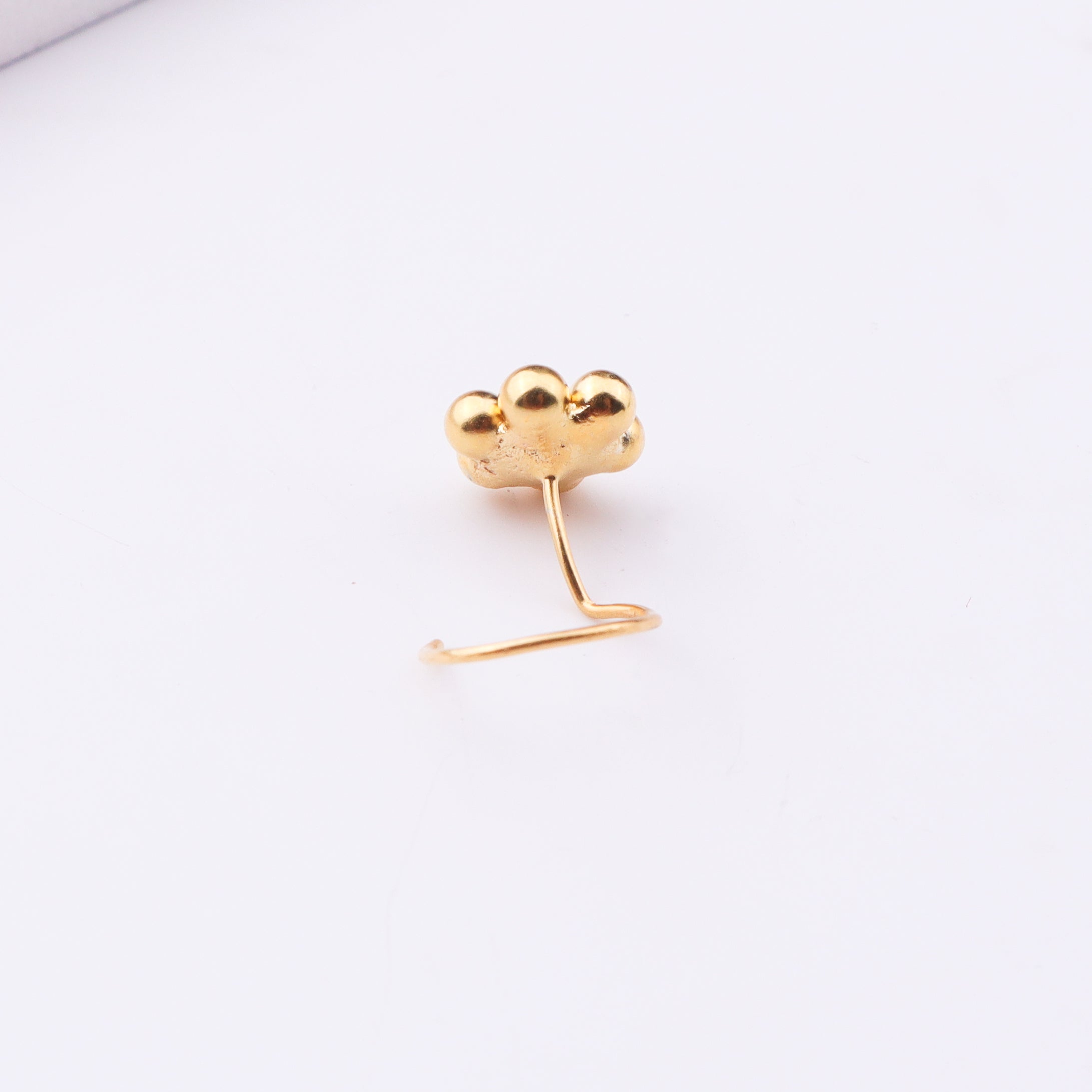 Itihaas Kudi Nose pin Big (Pierced) | 22K Gold Plated