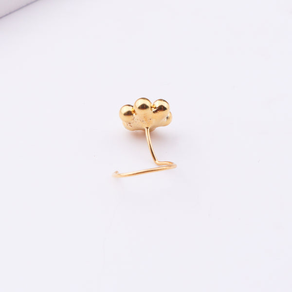 Gold cloud nose pin jewelry
