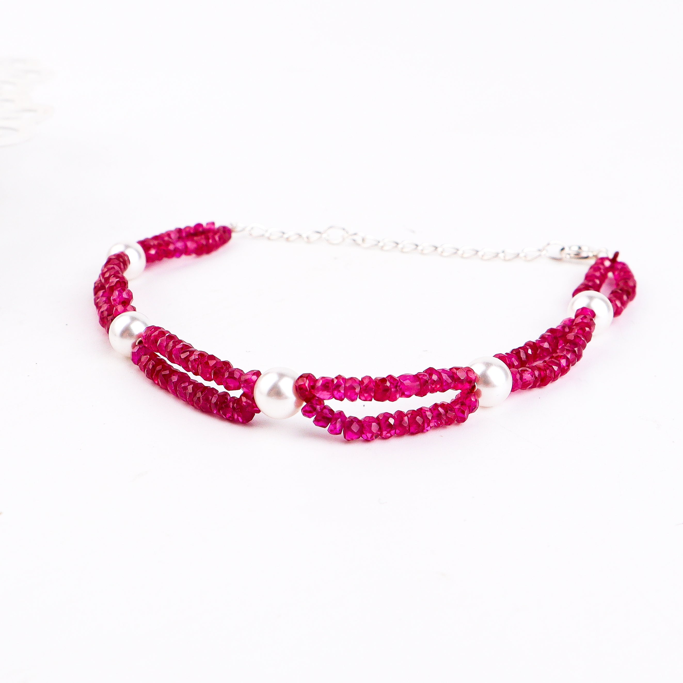 Ruby & Pearl Bracelet