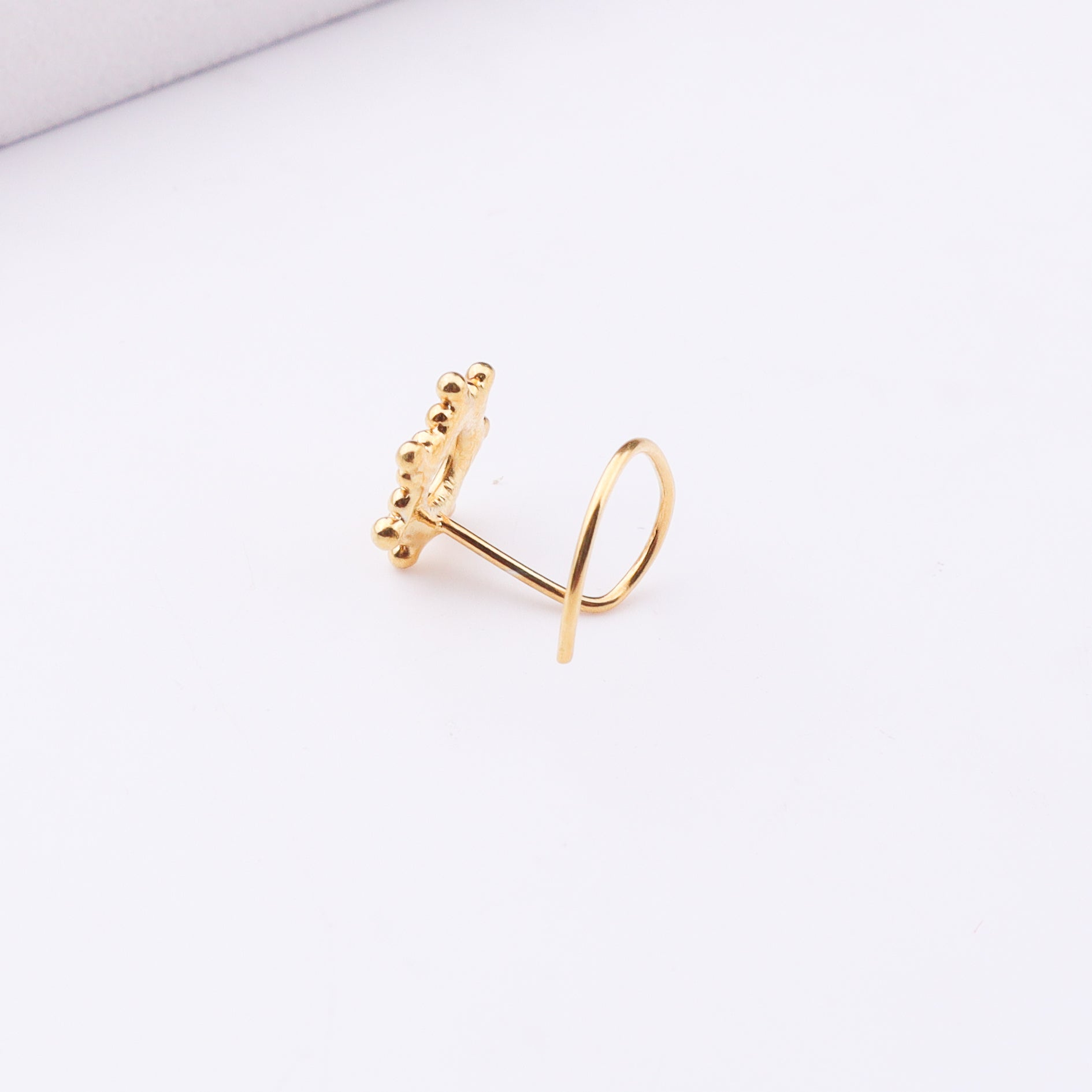 Gold plated nose pin jewelry