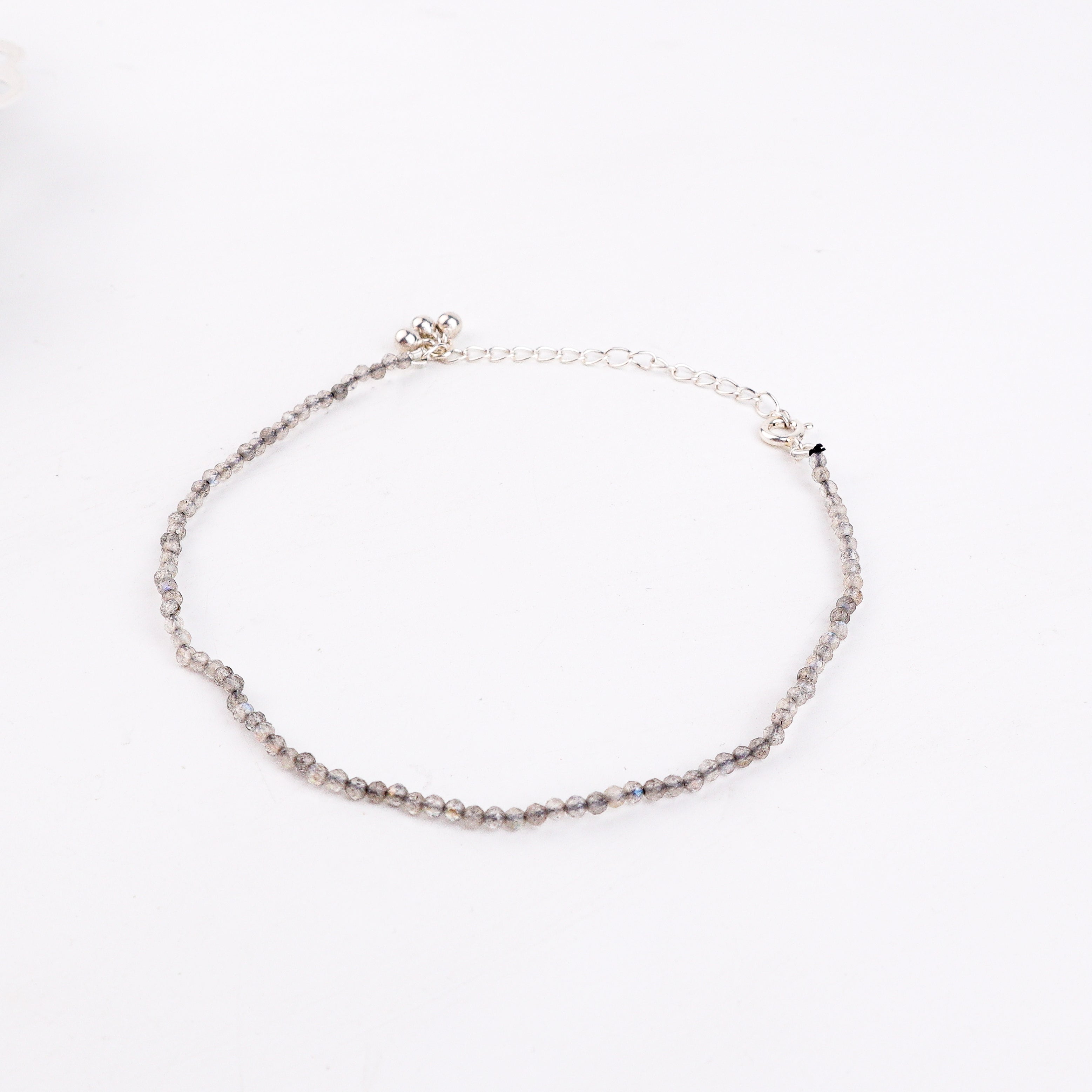 Labradorite Anklet with Ghungroo