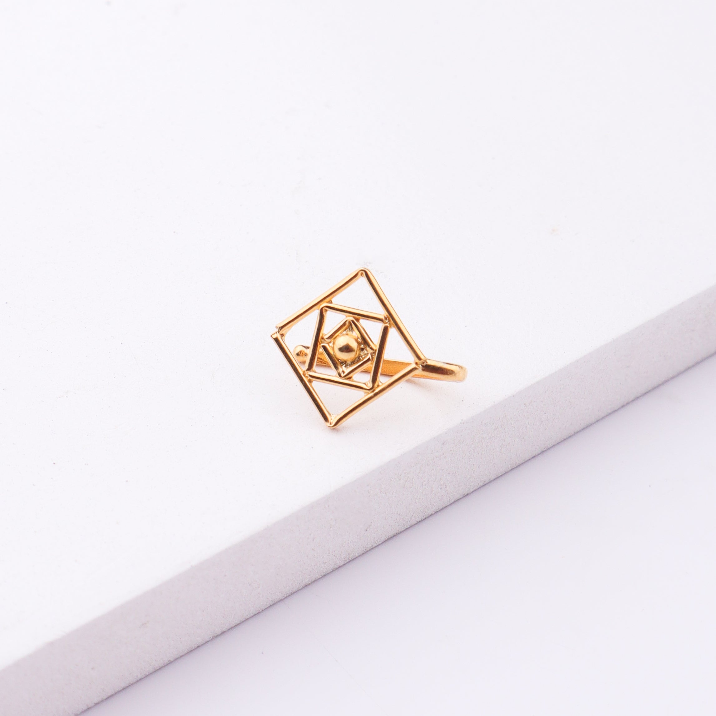 Gold Plated Silver Tara Nose Pin Clip-On