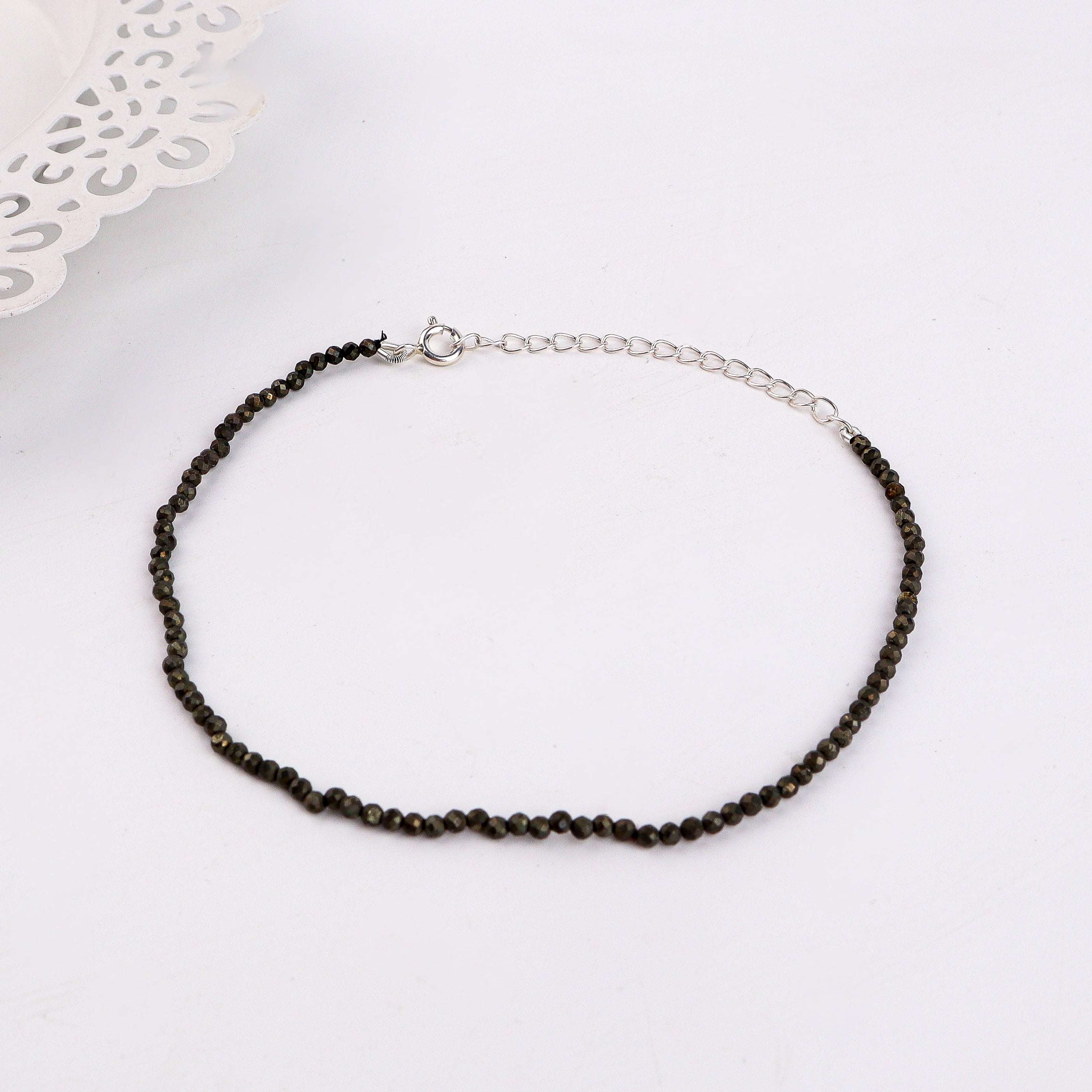 Plain Pyrite Anklet