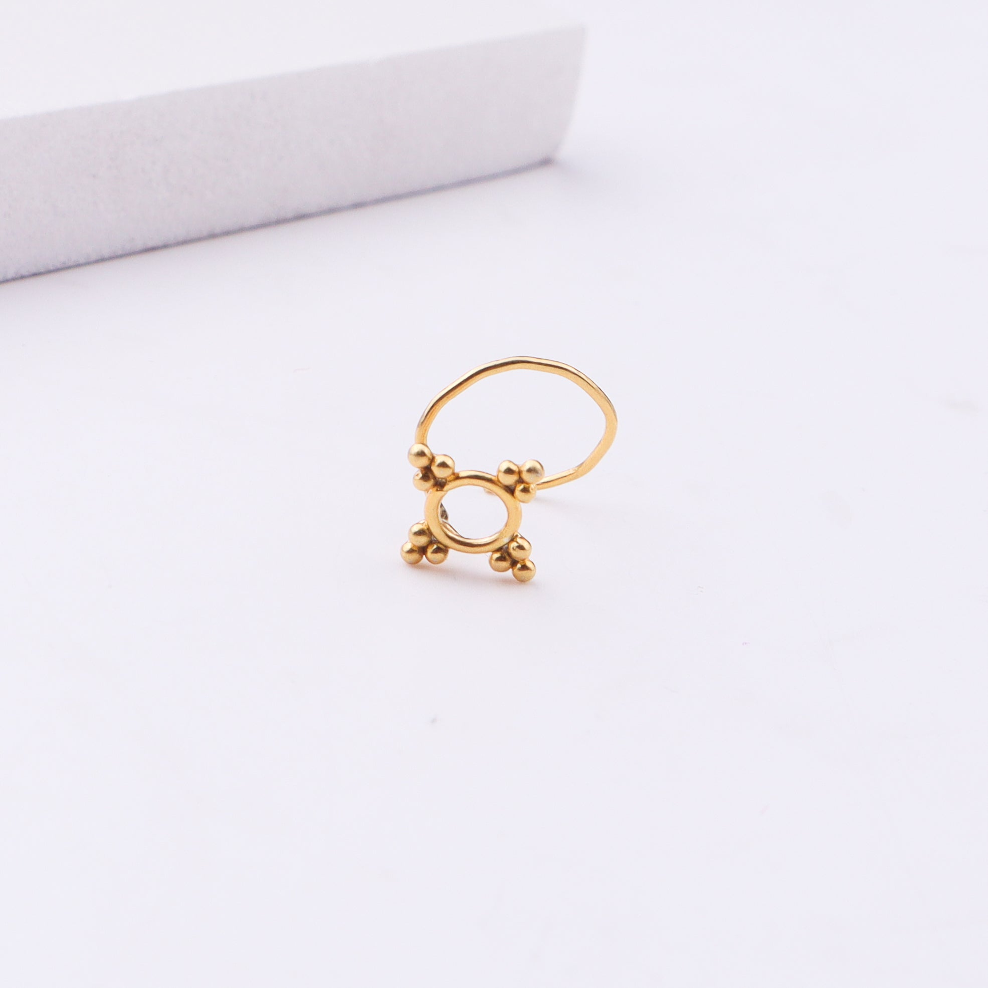 Gold plated nose pin jewelry