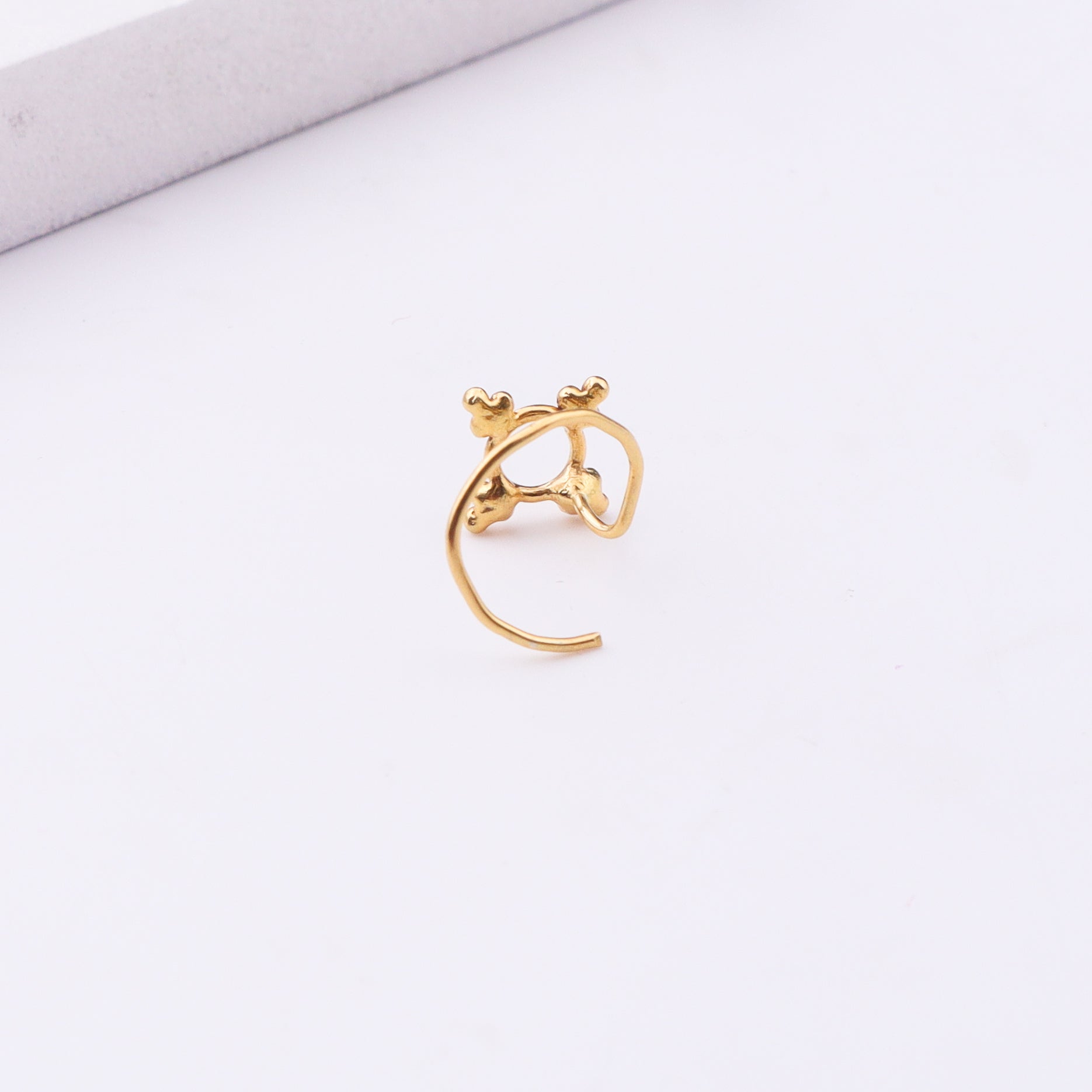Gold plated nose pin jewelry